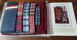 Plum Creek Stars Flannel Quilt Kit Johanna Wilson Book and Fabric Sewing - Picture 1 of 3