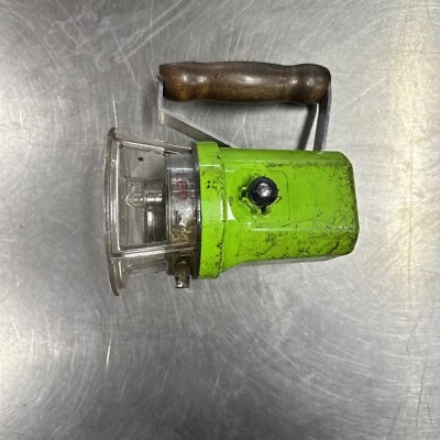 Linterna Ferroviaria Vintage STARLITE Estrella Verde Faro Linterna Mango Madera Foto 1 de 4