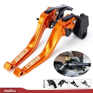For 690 Duke / R Enduro R CNC Front Short Brake Clutch Levers 690 SMC R Handles - Picture 1 of 19