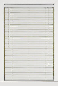 29 x 64 in Achim Home Furnishings Luna 2-Inch Vinyl Corded Blind - White