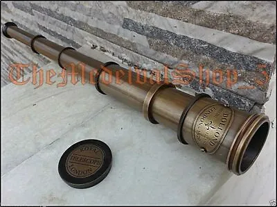 Maritime Telescope Marine Antique Brass Pirate Spyglass Vintage Scope Handmade • 35.89$
