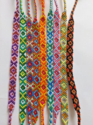 Freundschaftsarmband geknüpft geflochten Kinder kurz Sommer Armband Kind - Bild 1 von 3