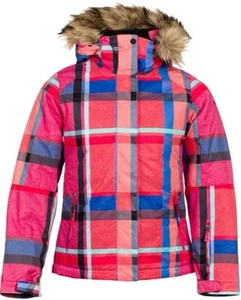 Roxy Girls’ Jet Ski Snow Jacket - Mauna Plaid - Picture 1 of 2