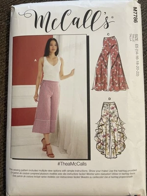New Sewing Pattern McCall’s M7786 Size 14-22   Misses Pants - Image 1 of 3