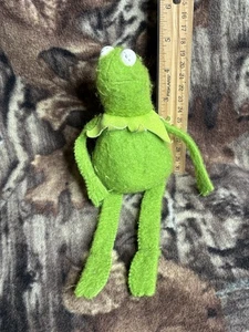LOOK Vintage 1979 KERMIT THE FROG Muppet Beanbag Peluche Fisher Price Juguete 864 RARO - Imagen 1 de 11