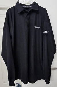 Y2K FUBU Sports Mens XXL Black Long Sleeve Embroidered Lined Pullover - Picture 1 of 9