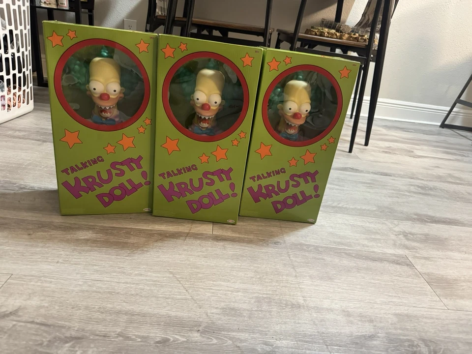Boneca de pelúcia The Simpsons Good & Evil 16" Talking Krusty puxar cordas - Imagem 1 de 4