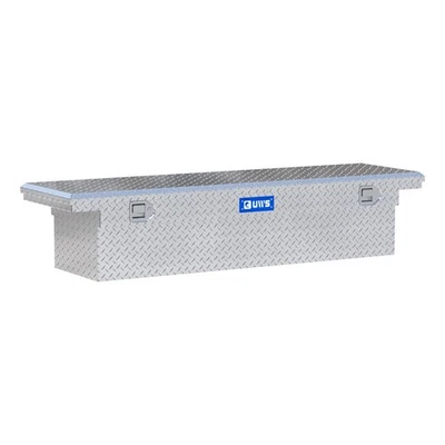 UWS 69in Crossover Truck Bed Tool Box, Low Profile Bright Aluminum - TBS-69-LP Foto 1 de 4