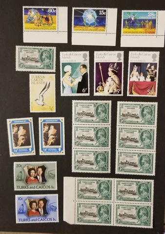 TURKS & CAICOS Mint Stamp Lot Unused MNH OG z8883 Cover