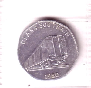 Token - National Transport Token (UK) 20p Class 508 Train 1980 - Picture 1 of 2