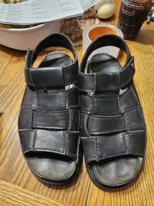 Sandali da pesca neri vintage anni '90 Doc Dr. Martens plateau da donna taglia 9 US - Foto 1 di 16