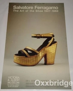 Salvatore Ferragamo Fashion Shoe Post Original Museum Art UK Heel Italy Fotwear - Picture 1 of 2