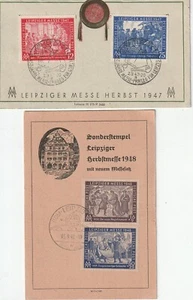 Deutschland -- Leipziger Messe 1947 & 1948 - Bild 1 von 2