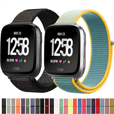 Nylon Armband Für Fitbit Versa 3 2 1 Lite Sense Band Watch Sport Loop Band Strap • 2.02€
