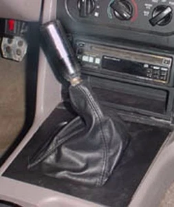 NEW Custom made to fit 87 -93 Mustang Black Leather shift / shifter boot New!! - Picture 1 of 1
