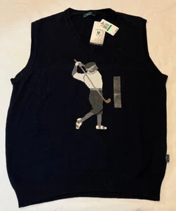 Nautica Golf Shirt Mens L Sleeveless New NWT Golfer Golfing Sweater Vest - Picture 1 of 4