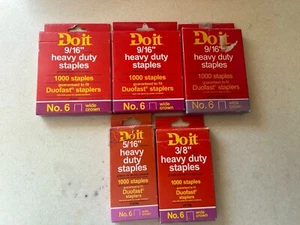 5-pack lot 1,000 Ct DO IT BEST Staples For Duofast stapler 9/16" 3/8 NO. 6 - Picture 1 of 4