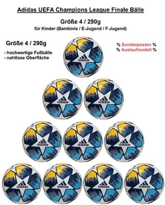 Adidas Ballpaket Finale Kinder Fußball 290g Größe 4 nahtlos Ball SONDERPREIS - Bild 1 von 18