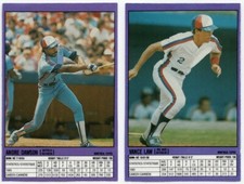 Andre Dawson #6B - Vance Law #6D 1986 General Mills Booklet cut