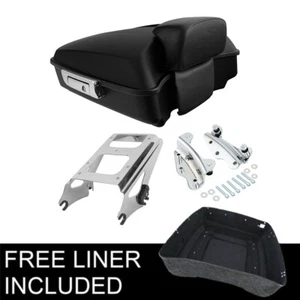 Chopped Luggage Trunk Mount Rack Docking Kit Fits For Harley Touring 09-13 - Picture 1 of 12