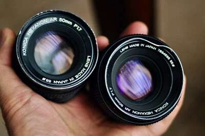 Лот объективов Konica Hexanon 50 мм F1.7 - Изображение 1 из 4