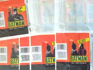 40 BATMAN JOKER 1989 TRADING CARD WRAPPERS bY TOPPS 2ND SERIES - Picture 1 of 4