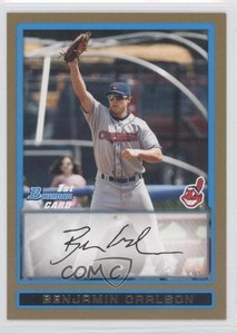 2009 Bowman Draft Prospects Gold Ben Carlson Benjamin Carlson #BDPP24