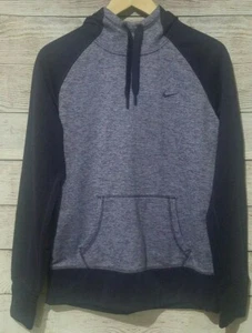 Nike Therma-Fit Kid's Hooded Sweatshirt Size Large Purple Space Dye Long Sleeve - Picture 1 of 4
