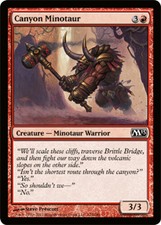 1x Canyon Minotaur - Foil MTG Magic 2013 (M13) NM Magic Foil