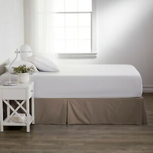 Premium Luxury Hotel Quality - Bed Skirt - Kaycie Gray Basics Collection