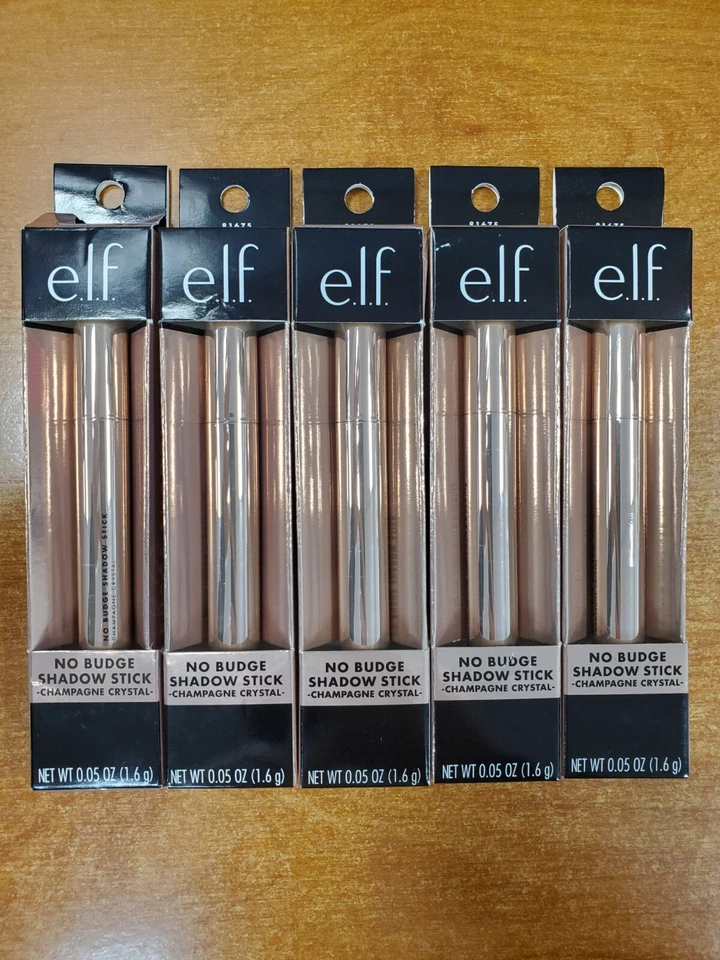 5 Pack: e.l.f. Cosmetics No Budge Metallic Shadow Stick *Champagne Crystal* -W4D - Image 1 of 4