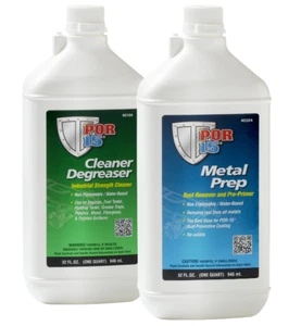 POR-15 40104 + 40204 (CLEANER DEGREASER & METAL PREP - 2 QUARTS TOTAL) - Picture 1 of 1