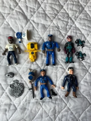 Vintage Police Academy Lot of 5 Kenner 1988 Mahoney Hightower Jones Cover