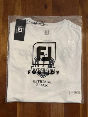 Camiseta pequeña FootJoy MUJER 2025 Ryder Cup Bethpage negra blanca nueva con etiquetas CG-059 Foto 1 de 3