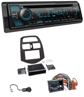 Kenwood Bluetooth USB CD MP3 DAB Autoradio für Chevrolet Spark (ab 2013) - Bild 1 von 4