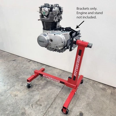 Yamaha XS650 Engine Stand Brackets - Split Cases - Crank / Transmission - Deluxe - Image 1 of 4