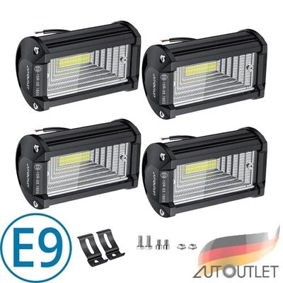 4x Faros de trabajo LED 24LEDs 72W 9-30V IP65 Offroad camión faros adicionales - Imagen 1 de 4