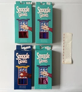 Vintage 90s Kids Snuggle Gloves With Old Receipt RARE FIND - Picture 1 of 8