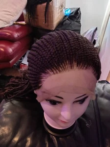 All Back Wig Colour 33 Brown Wig Comfortable Braided Wig - Picture 1 of 4
