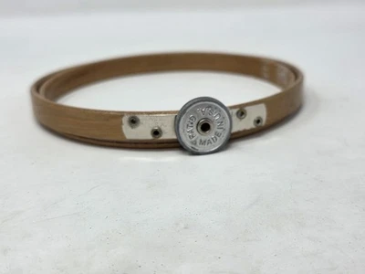 Vintage QUEEN Tension Wheel 5" Wood Embroidery Hoop Felt Lined Made in USA - Image 1 of 4