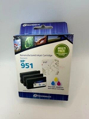 HP 951 Ink Compatible Cyan Magenta Yellow 3 Pack Standard Ink Cartridges    - Image 1 of 4