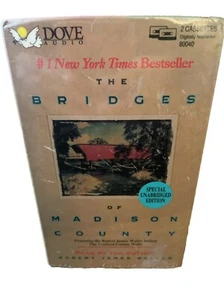 NWT The Bridges Of Madison County 2 Cassette Set Unabridged Audiobook - Imagen 1 de 2