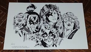 KISS! 11x17 PRINT! A TRIBUTE TO THE 1977 KISS MARVEL COMICS SUPER SPECIAL!