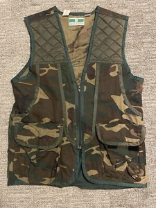 Vintage Game Winner Hunting Vest Men's S Small Game & Ammo Pocket Pouch Full Zip - Picture 1 of 8
