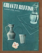 CHIANTI RUFFINO - PONTASSIEVE - FIRENZE - RIVISTA SAPERE - PUBBLICITARIO - 1939