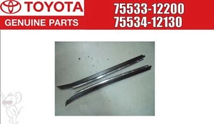 Toyota Genuine Corolla Coupe AE86 Windowshield Outside Mouldingd Pair Set OEM - Picture 1 of 15