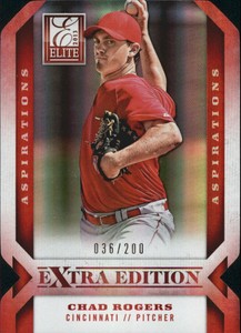 2013 Elite Extra Edition Aspirations Reds Baseball Card #72 Chad Rogers/200