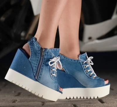 Sandals Jeans Shoes ,Women's Sports Shoes / Sandals Boots / Valentine's Gift' - Image 1 of 4