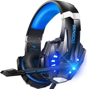 BENGOO G9000 Cuffie da Gioco Stereo per PS4 PC Xbox One PS5 Controller, Can Rumore - Foto 1 di 14