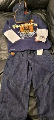 PHAT FARM, talla 3T NIÑOS.   CAMISA, JEANS Y SOMBRERO MANGA LARGA NUEVA CON ETIQUETAS (3 PIEZAS)  Foto 1 de 4